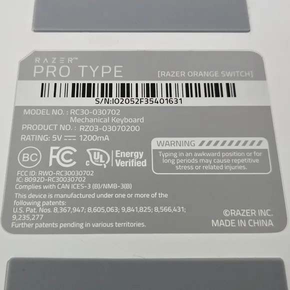 Razer Pro Type Wireless Mechanical Keyboard - Picture 6 of 9